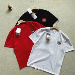 Premium The North Face Kurzarm Schwarz Baumwolle Atmungsaktiv Kollektion