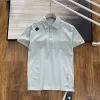 Hochwertiges, kurzärmeliges, atmungsaktives Descente-Shirt aus schwarzer Baumwolle