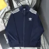 Luxus Adidas Mantel Blau Baumwolle Klassischer Stil