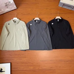 Bestseller Descente Langarm Schwarz Polyester Casual Kollektion