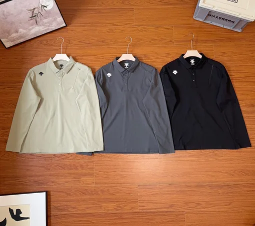 Bestseller Descente Langarm Schwarz Polyester Casual Kollektion