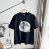 Premium Loewe Kurzarm Schwarzer Baumwolldruck