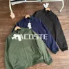 Hochwertiger Lacoste Mantel Schwarz Classic Style