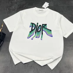 Hochwertige Dior Kurzarm-Kollektion mit schwarzem Farbverlauf