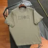 Luxus Dior Kurzarm Schwarz Baumwolle Bestickt Stil