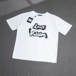 Bestseller Louis Vuitton Kurzarm Baumwolle Luxus