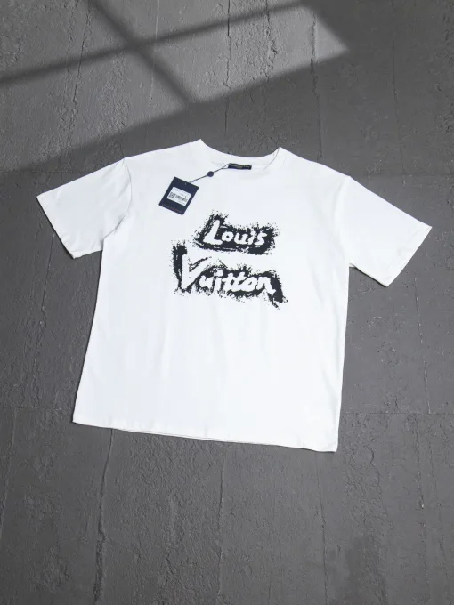 Bestseller Louis Vuitton Kurzarm Baumwolle Luxus