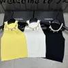 Premium Chanel Weste Gelb Strickstil
