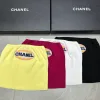 Hochwertige Chanel Weste Gelb Strick Bestickt Luxus