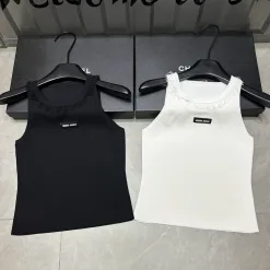 Hochwertige Miu Miu Weste in Schwarz mit Logo-Strick