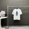 Premium Louis Vuitton Kurzarm-Logo-Kollektion aus schwarzer Baumwolle