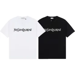 Hochwertige Yves Saint Laurent Kurzarm Schwarz Klassischer Stil