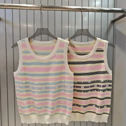 Luxus-Weste aus der Miu Miu Jacquard-Kollektion in Schwarz