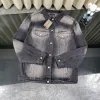 Luxus Balenciaga Mantel Schwarz Denim Washed Style