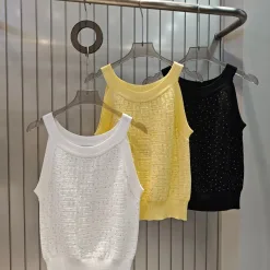Hochwertige Balmain Weste im weißen Strick-Jacquard-Stil