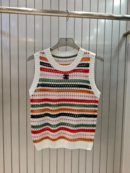 Bestseller Chanel Weste Strick Streifen Kollektion