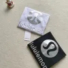 Premium Qualität Lululemon Kurzarm Weiß Logo Luxus