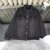 Meistverkaufte Balenciaga Jacken Schwarz Denim Distressed Luxus