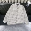 Meistverkaufte Louis Vuitton Langarm Weiß Denim Jacquard Luxus