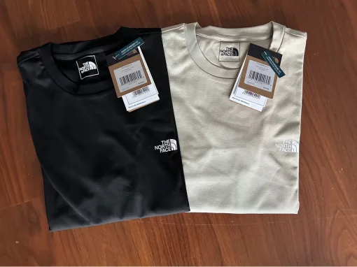 Luxus The North Face Langarm Grau Solid Luxus