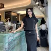 Premium Prada Rock Schwarz Logo Luxus
