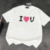 Premium Balenciaga Kurzarm-Kollektion in Pink mit Grafik