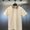 Hochwertiges Burberry Poloshirt aus schwarzer Baumwolle, klassische Kollektion
