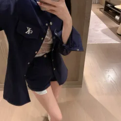 Premium Calvin Klein Hemd Weiß Monogramm-Stil