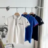 Premium Moncler Poloshirt im schwarzen Logo-Stil