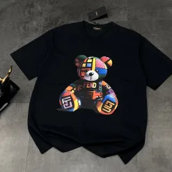 Hochwertige Fendi Kurzarm Schwarz Classic Kollektion