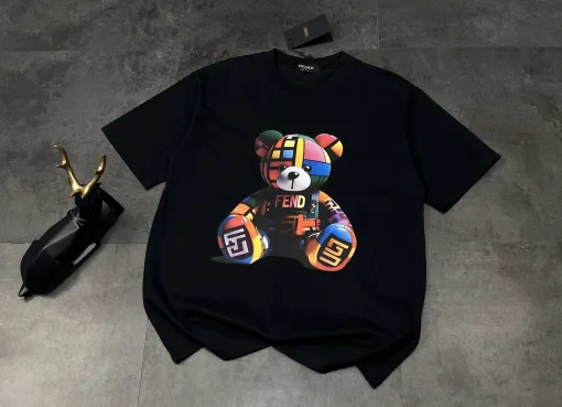Hochwertige Fendi Kurzarm Schwarz Classic Kollektion