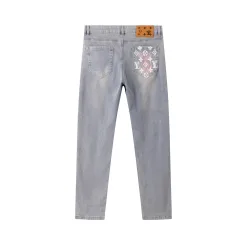 Bestseller der Louis Vuitton Jeans Blue Denim Print Kollektion