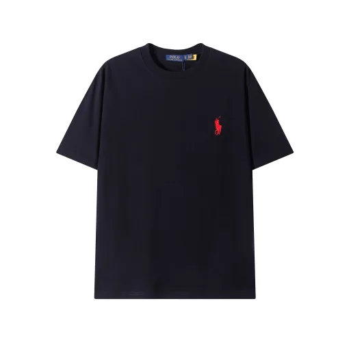 Bestseller Ralph Lauren Kurzarm Schwarz Baumwolle Classic Collection