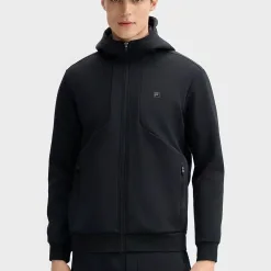 Luxus Fila Jacken Schwarz Strick Casual Style