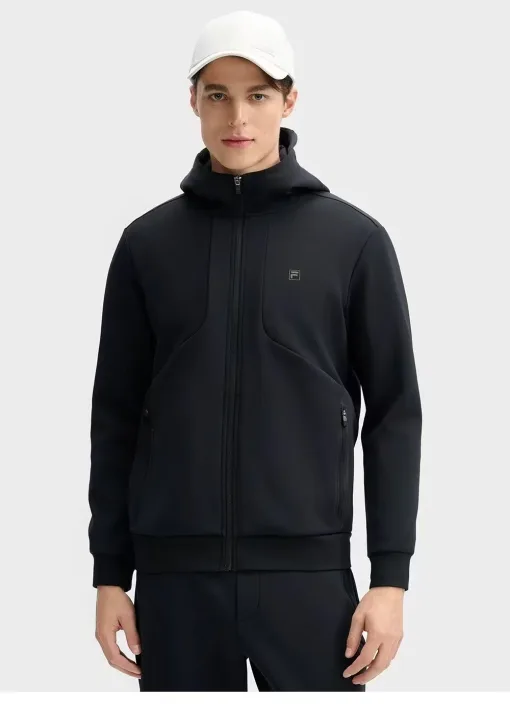 Luxus Fila Jacken Schwarz Strick Casual Style