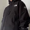 Hochwertige Daunenjacken von The North Face in Schwarz im Oversize-Stil