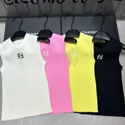 Bestseller Fendi Weste Weiß Strick Jacquard Kollektion