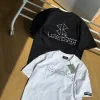 Luxus Balenciaga Kurzarm Schwarz Print Luxus