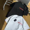 Premium Qualität Prada Kurzarm Rot Klassischer Stil