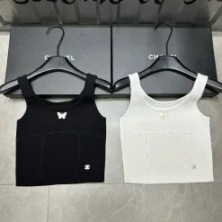 Hochwertige Chanel-Weste aus schwarzer Strickkollektion