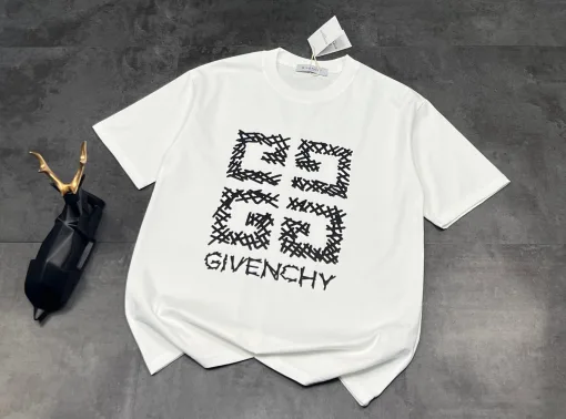 Premium Qualität Givenchy Kurzarm Weiß Logo Luxus