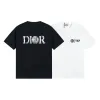 Hochwertiger Dior Kurzarm-Stil aus schwarzer Baumwolle mit atmungsaktivem Stil