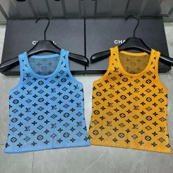 Premium Louis Vuitton Weste Blau Strick Monogramm Kollektion