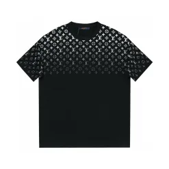 Bestseller Louis Vuitton Kurzarm Weiß Baumwolle Farbverlauf Kollektion