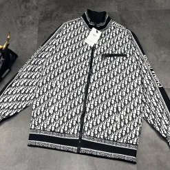 Bestseller Dior Mäntel Schwarz Nylon Jacquard Luxus