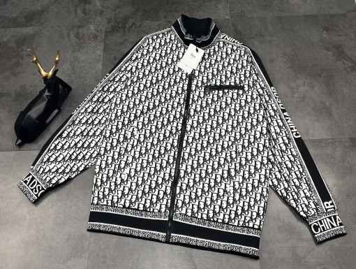 Bestseller Dior Mäntel Schwarz Nylon Jacquard Luxus