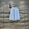 Hochwertiges Langarmshirt von Thom Browne im weiß gestreiften Stil