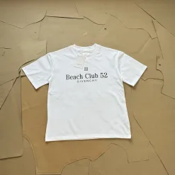 Hochwertige Givenchy Kurzarm-Kollektion aus weißer Baumwolle mit Logo