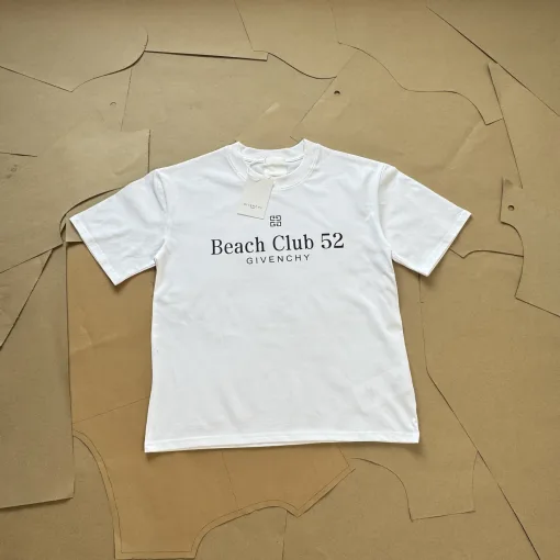 Hochwertige Givenchy Kurzarm-Kollektion aus weißer Baumwolle mit Logo