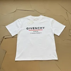 Bestseller Givenchy T-Shirts Weiß Baumwolle Logo Luxus